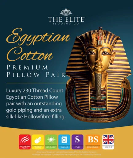 The Elite Bedding Company Egyptian Cotton Premium Pillow Pair